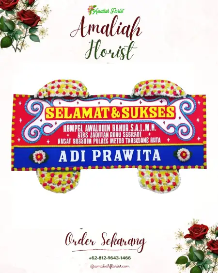Papan Bunga Ucapan Selamat Pentur